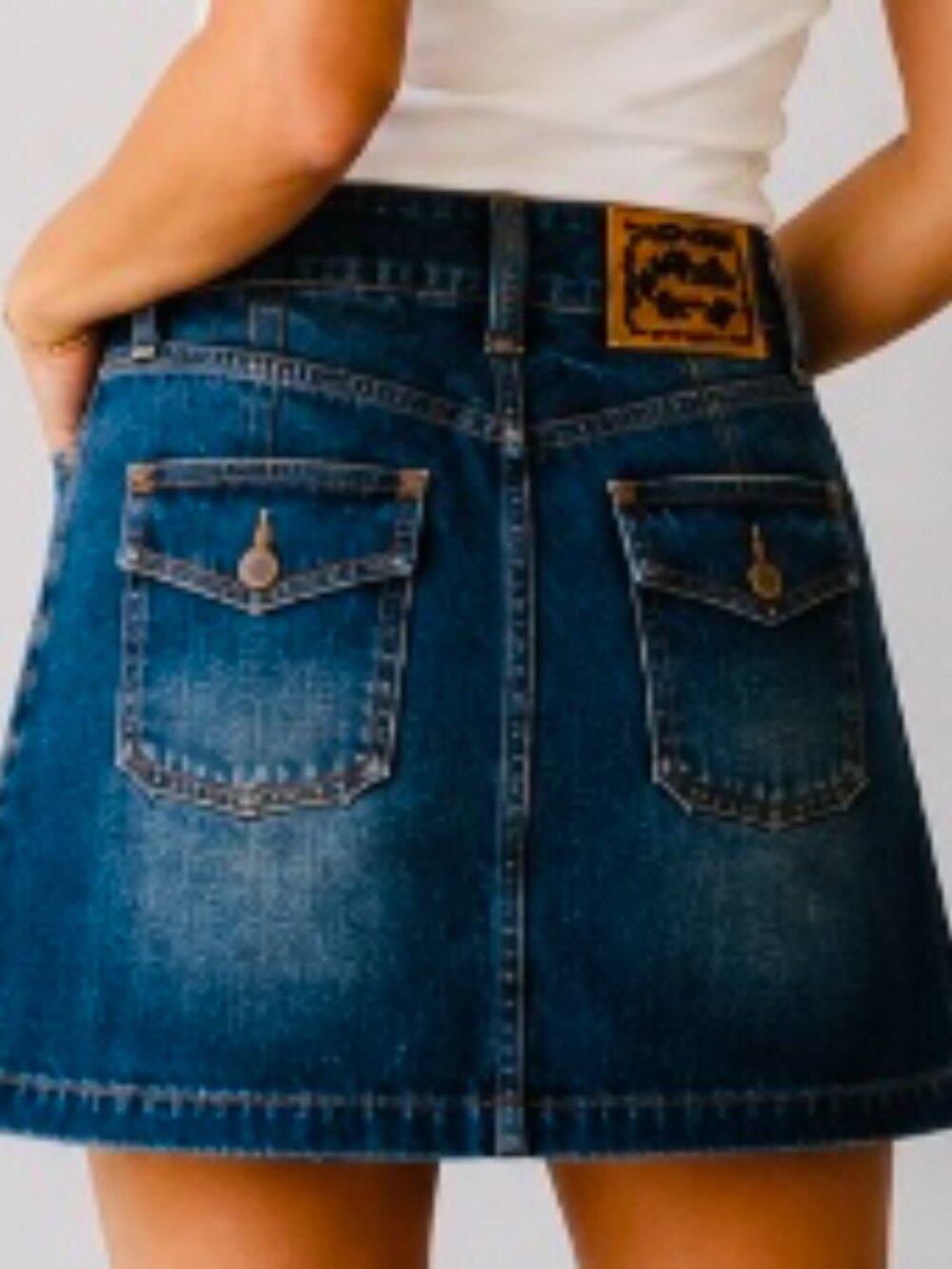 Life is Good Women's denim skirt size 10 casual boho western